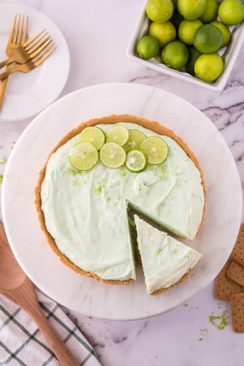 No-bake key lime pie, which would make delicious green St. Patrick's Day treats.