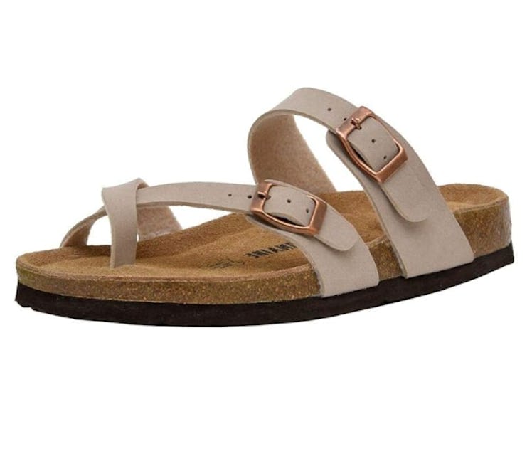 CUSHIONAIRE Cork Footbed Sandals