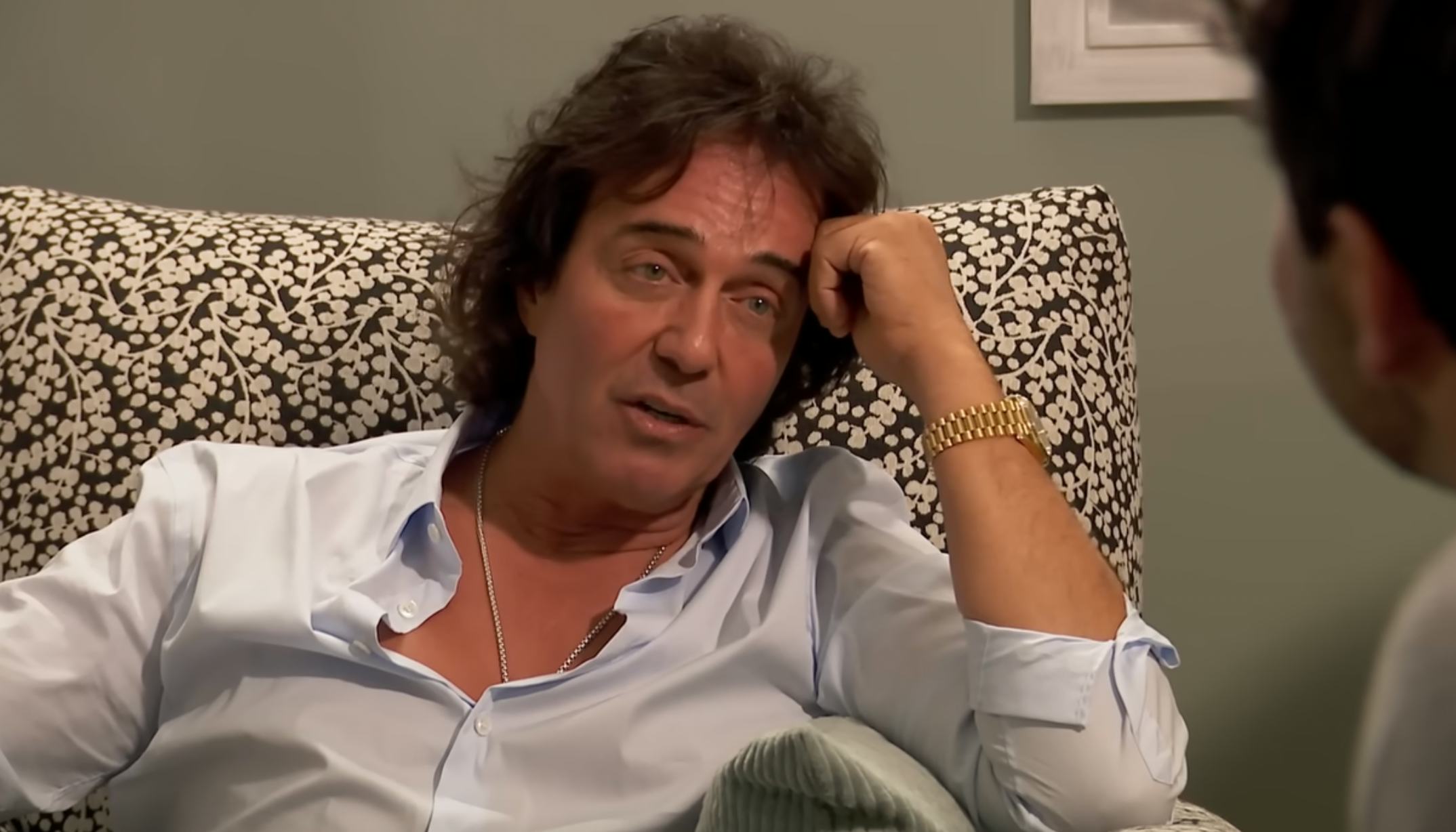 Maria&rsquo;s dad and Joey on &lsquo;The Bachelor.&rsquo; Screenshot via Bachelor Nation YouTube