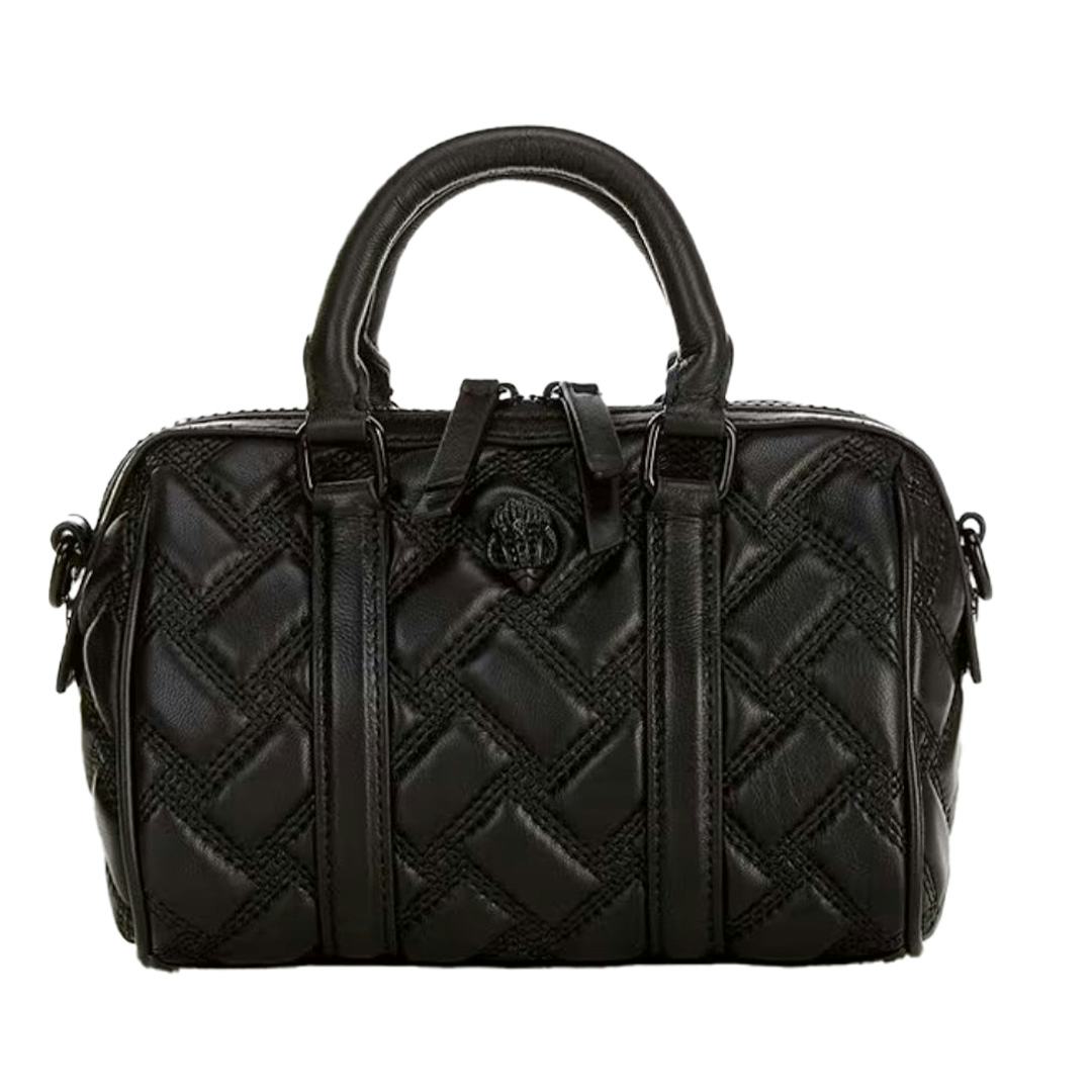 Kurt Geiger Kensington Drench Small Boston Black Satchel Bag