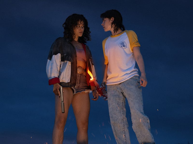 Katy O'Brian and Kristen Stewart in Love Lies Bleeding