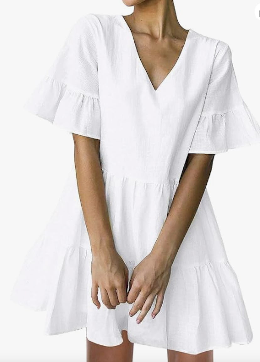 FANCY INN V-Neck Shift Dress