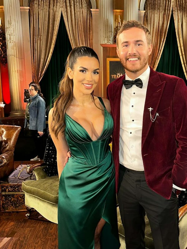 Ekin-Su and Peter from ‘The Traitors.’ Screenshot via Instagram