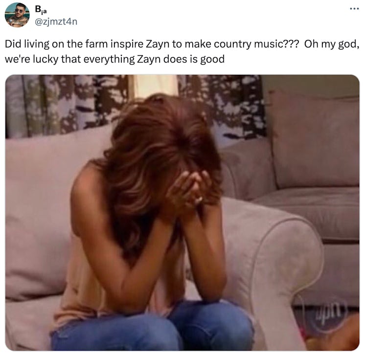 Fans began theories that Zayn Malik's upcoming album will be country. 