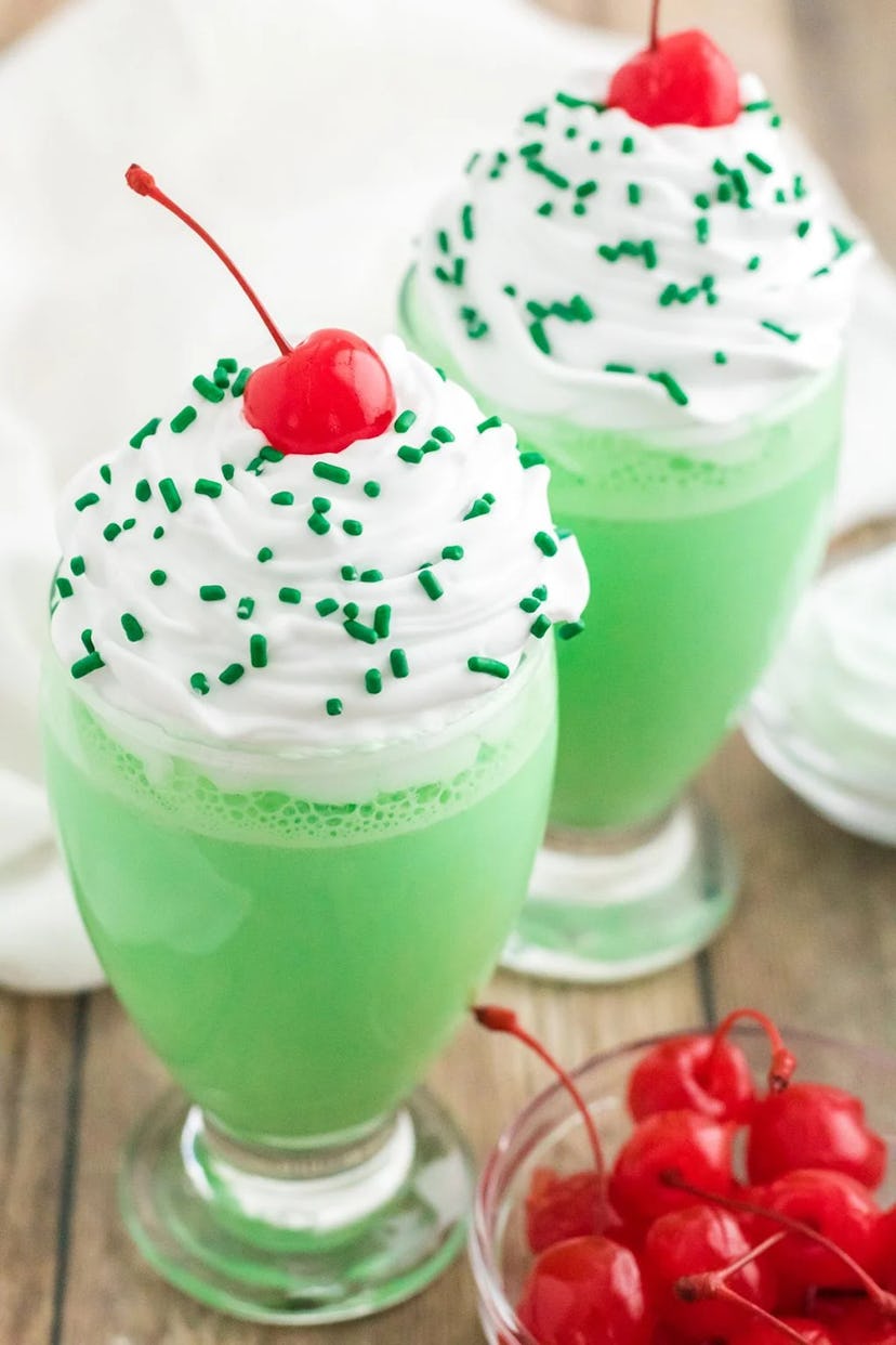 Copycat Shamrock Shake, which would make delicious green St. Patrick's Day treats.