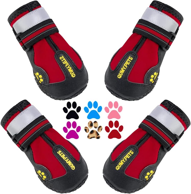 QUMY Outdoor Waterproof Dog Shoes