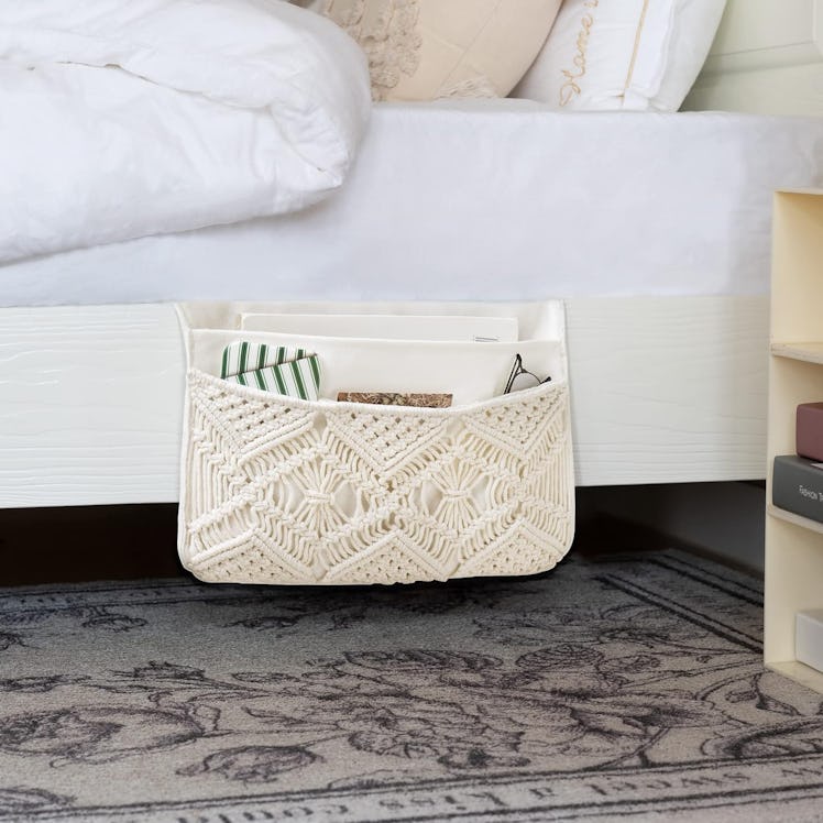 Mkono Macrame Bedside Caddy