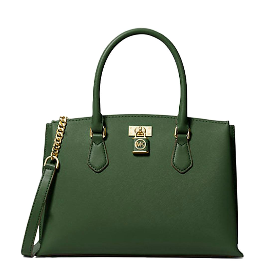 Ruby Medium Saffiano Leather Satchel