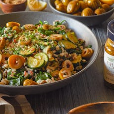 Trader Joe's Grilled Olive & Zucchini Rice Salad is just one of the many recipes the retailer offers...