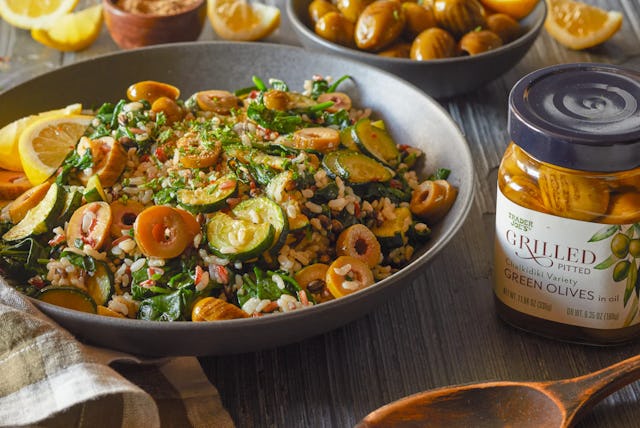 Trader Joe's Grilled Olive & Zucchini Rice Salad is just one of the many recipes the retailer offers...