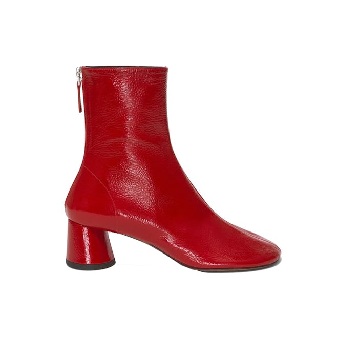 Proenza Schouler Crinkle Patent Ankle Boots