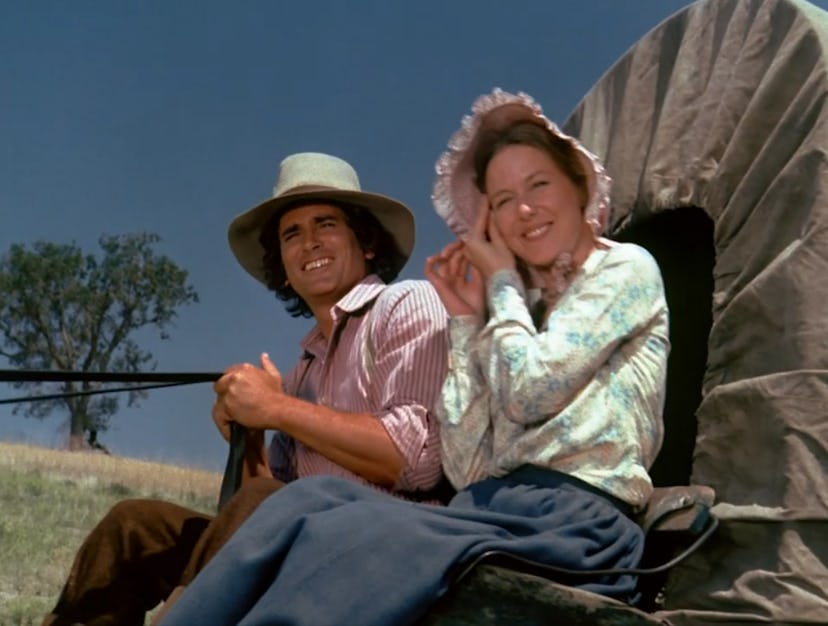 Ma and Pa Ingalls in 'Little House on the Prairie.'