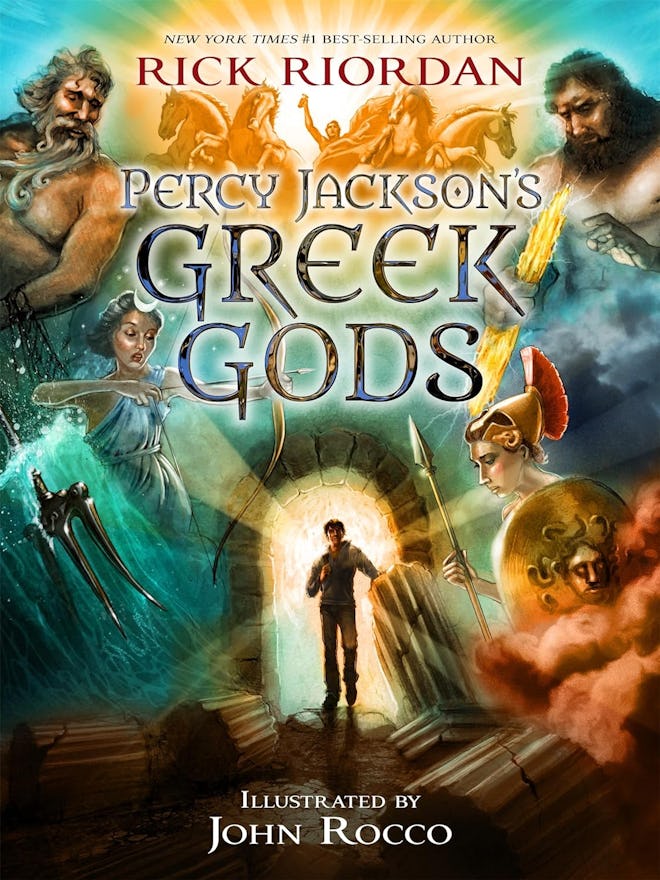 'Percy Jackson's Greek Gods' written by Rick Riordan, illustrated by John Rocco