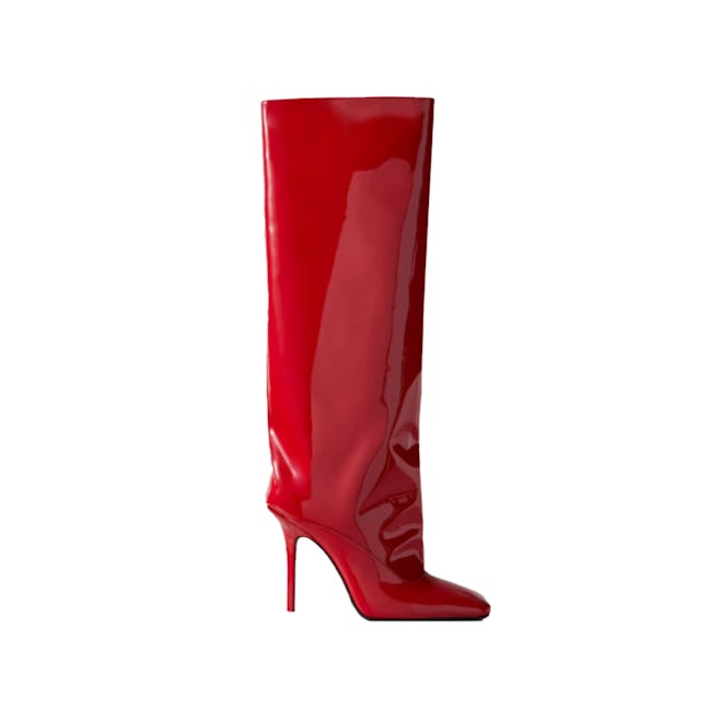 The Attico Sienna Patent Leather Knee Boots