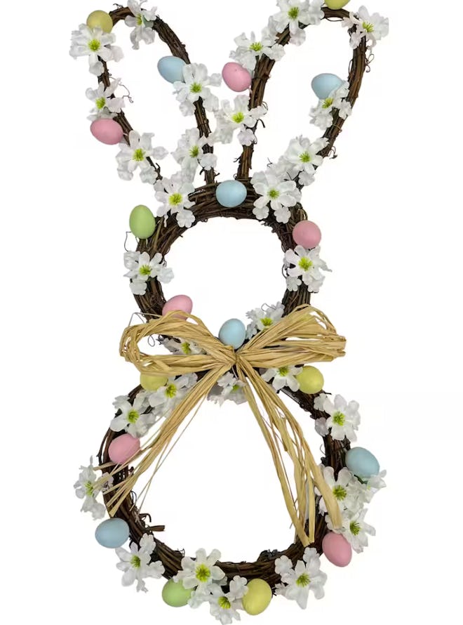 Ashland Flower & Egg Bunny Wreath