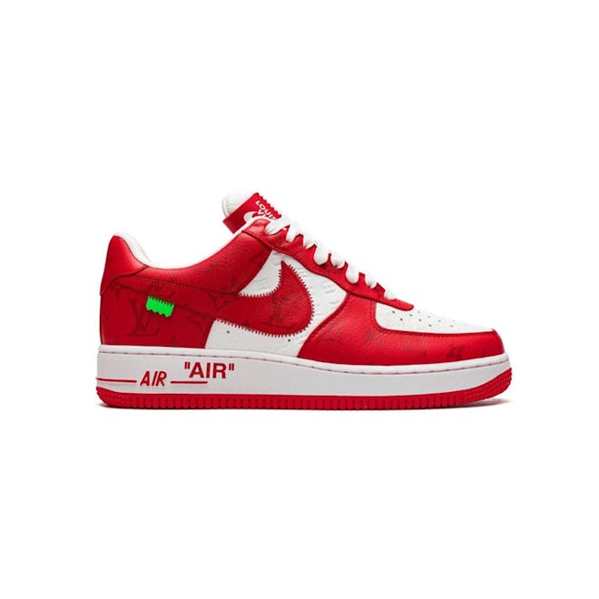 Nike x Louis Vuitton Air Force 1 Low "Virgil Abloh-White/Red" Sneakers