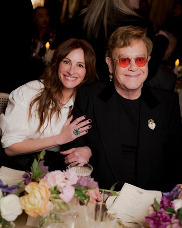 Julia Roberts ve Elton John Chopard yemeğinde