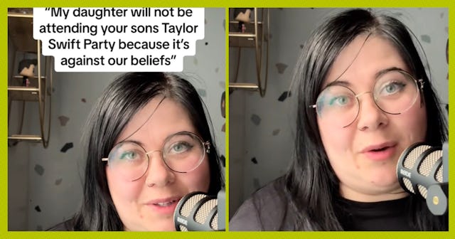 A mom wants to understand why one parent told her they wouldn't attend her son's Taylor Swift birthd...