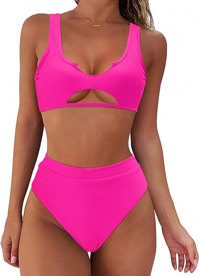 SUUKSESS Cut Out High-Waisted Two-Piece