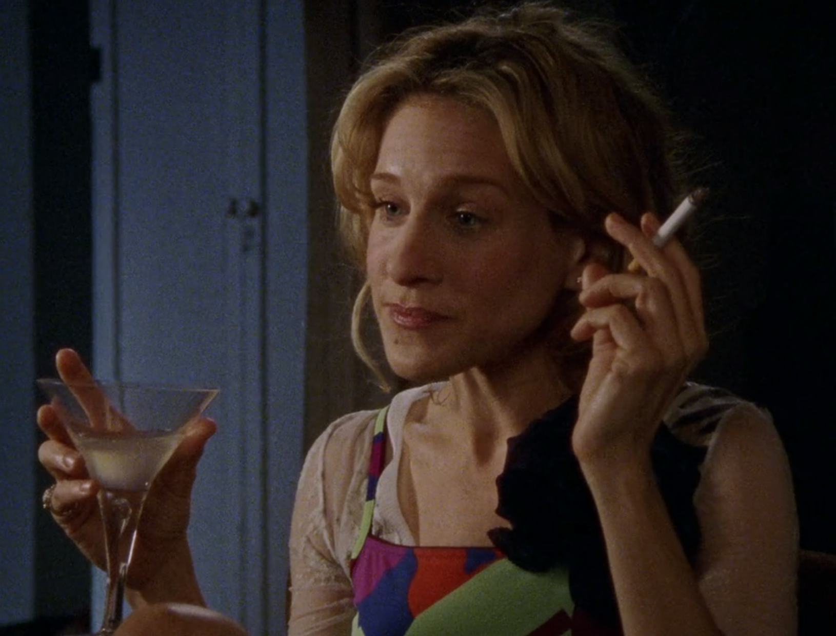 Carrie on &lsquo;Sex and the City.&rsquo; Screenshot via Max