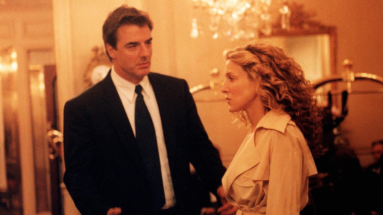 Big and Carrie on &lsquo;Sex and the City.&rsquo; Photo via HBO