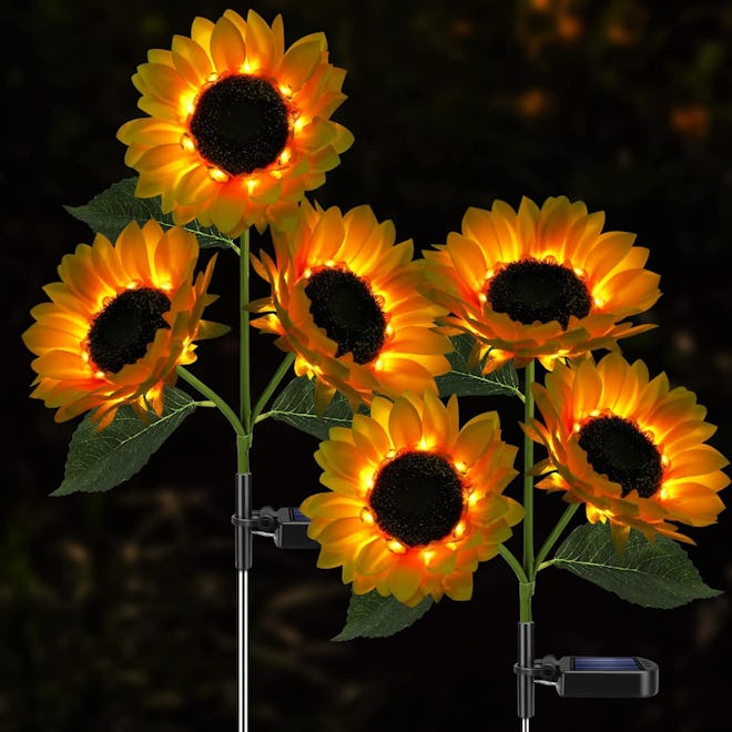 Meagoo Solar Sunflower Lights (2-Pack)