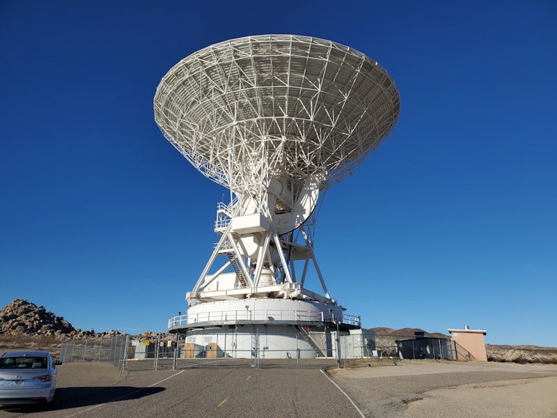 The GAVRT DSS-28 dish near Goldstone, California.