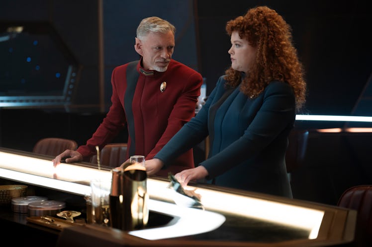 Mary Wiseman and Callum Keith Rennie in 'Discovery' Season 5.
