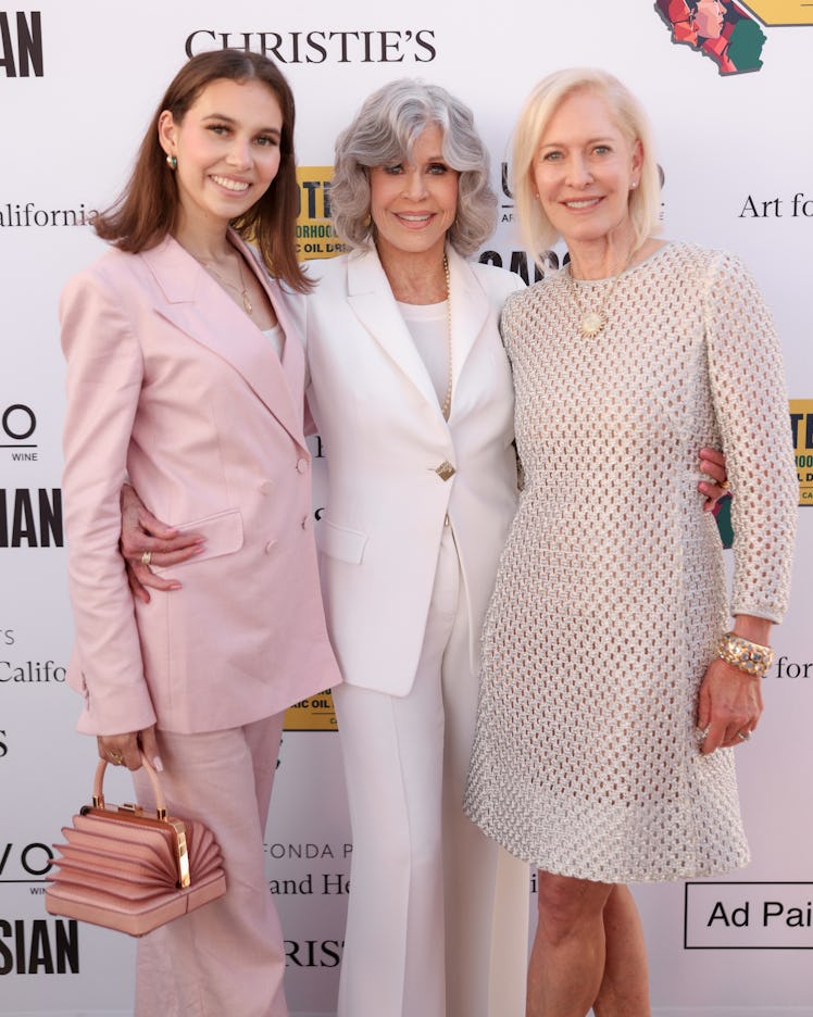 Activist Nalleli Cobo, Jane Fonda, and philanthropist Wendy Schmidt.