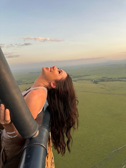 Travel writer Lara Walsh took a hot air balloon ride over Masai Mara.