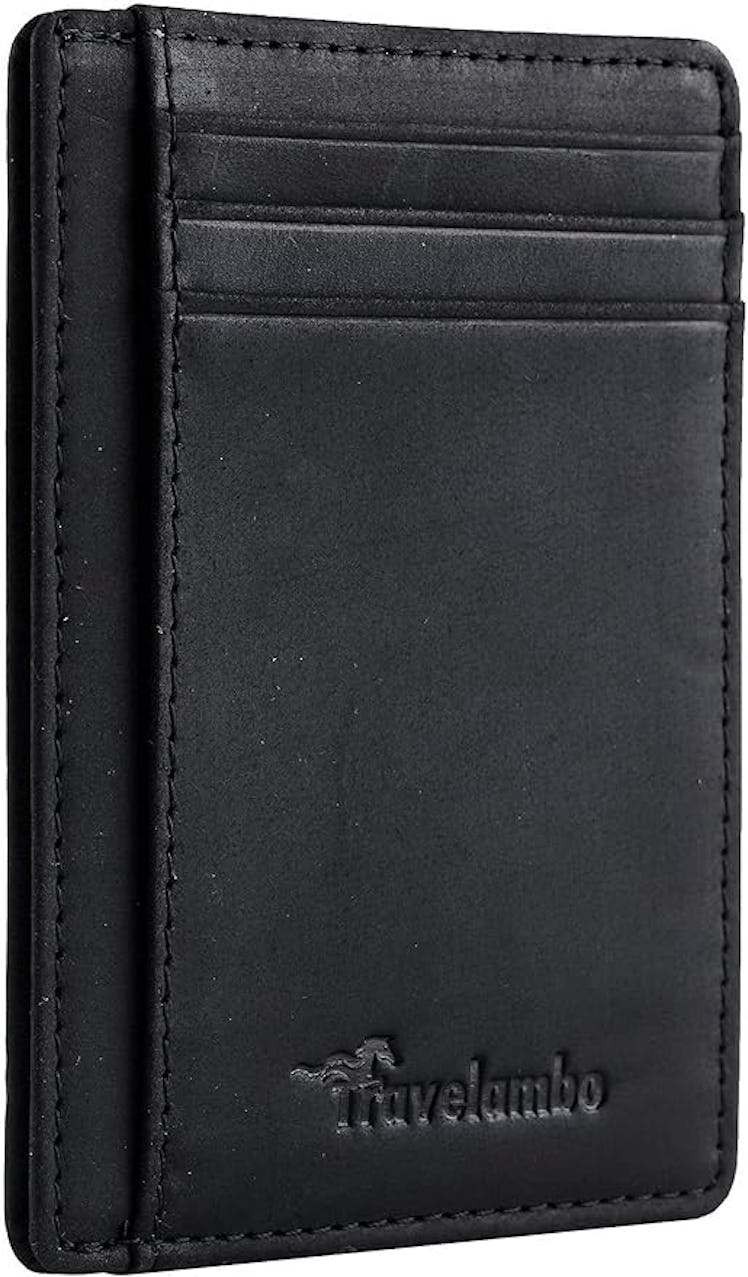 Travelambo Minimalist Leather Slim Wallet