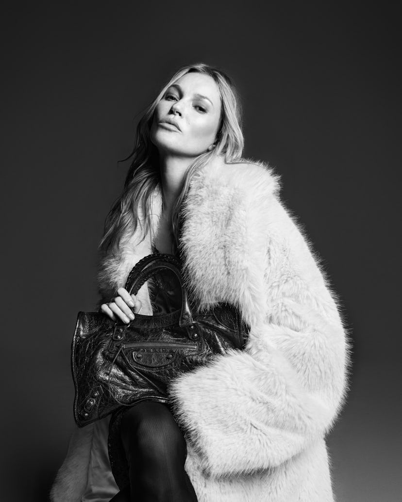 Kate Moss Reunites With Her Beloved Le City Bag in New Balenciaga Ads