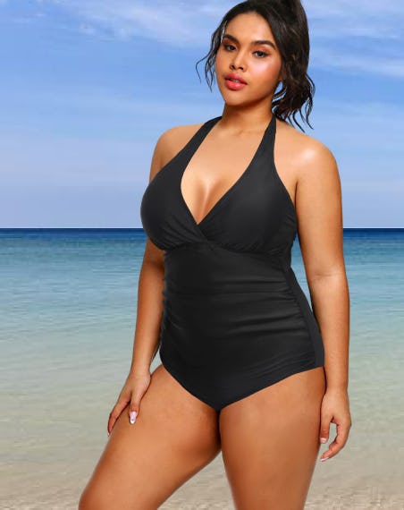 DACI V-Neck Halter Swimsuit