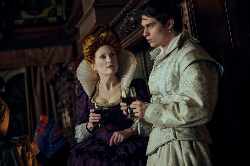 Julianne Moore and Nicholas Galitzine in Mary and George