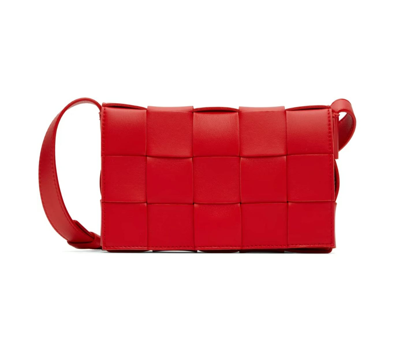 Bottega Veneta Red Small Cassette Bag