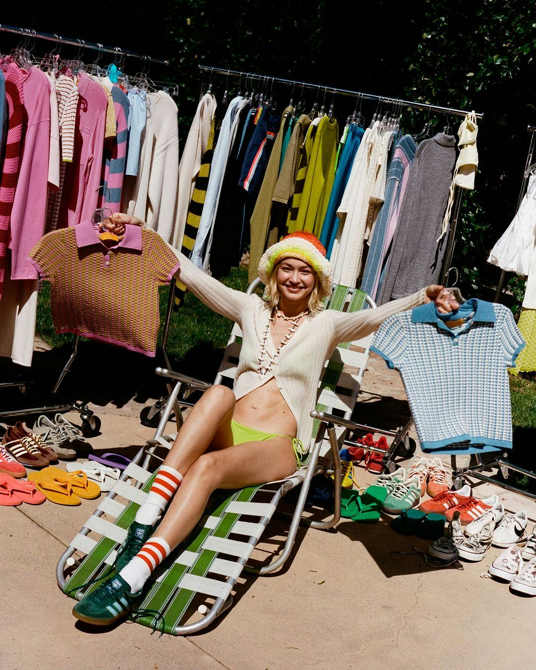 Gigi Hadid stars in a Guest In Residence campaign.