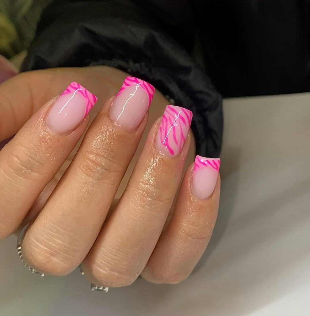 Y2K-inspired animal print nails are on-trend for 2024.