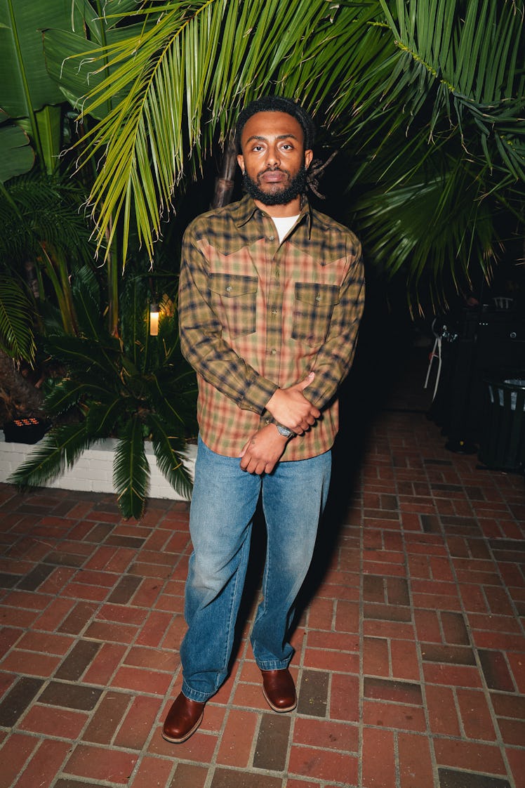 amine at the isabel marant party in la