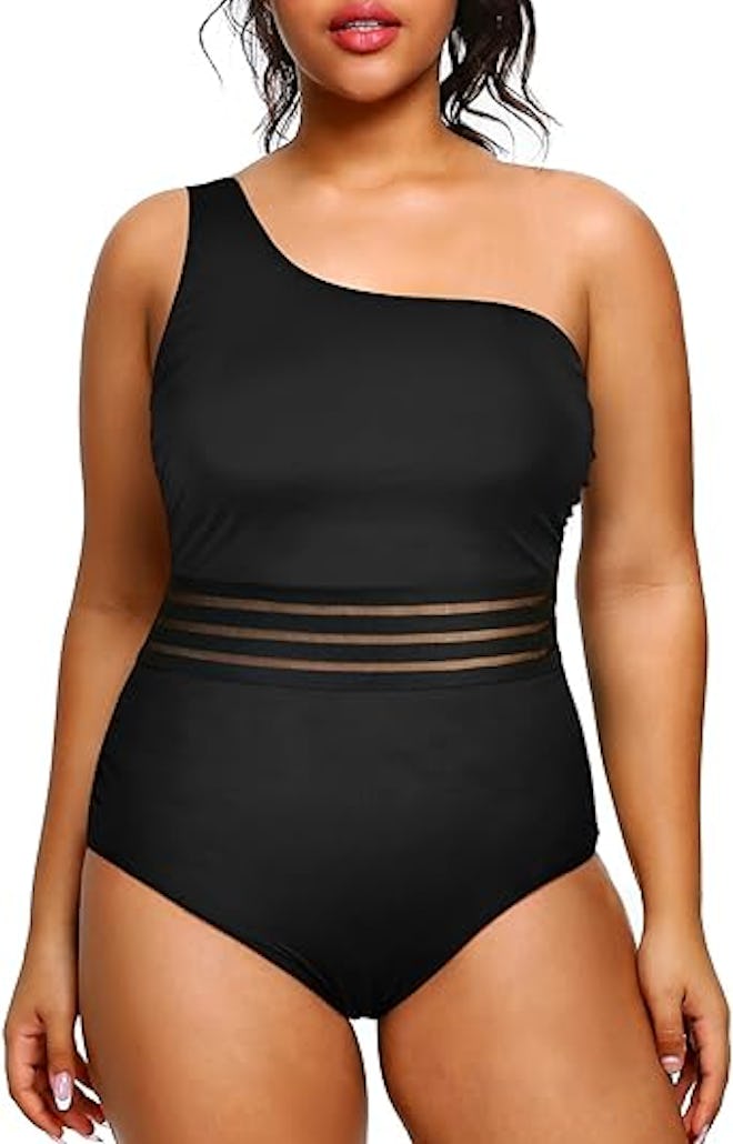 Aqua Eve One-Shoulder Swimsuit
