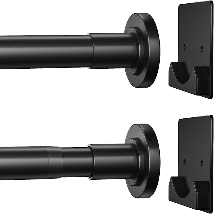 CorkLatta Matte Black Shower Curtain Rod