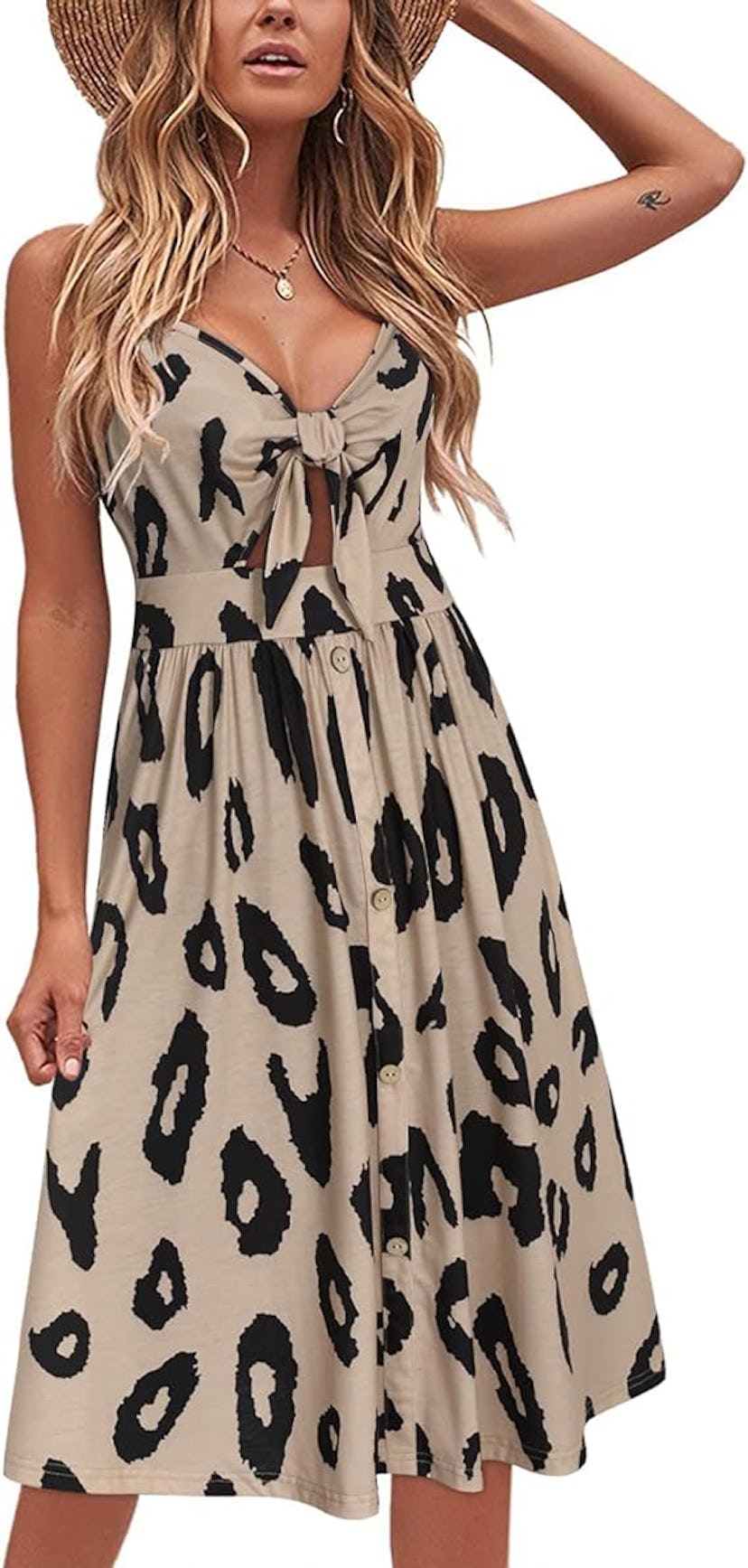 VOTEPRETTY Printed Summer Dress