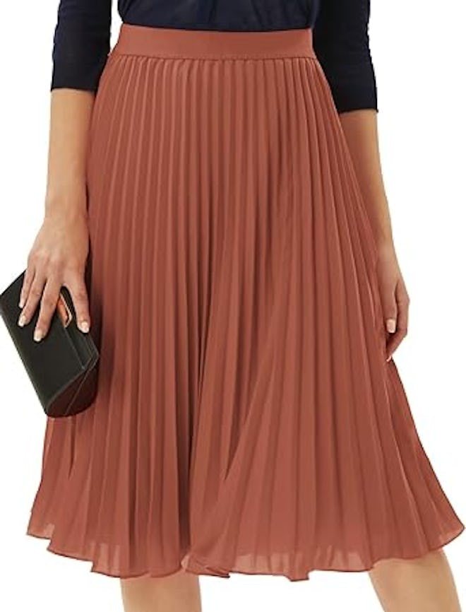 GRACE KARIN Pleated Chiffon Skirt