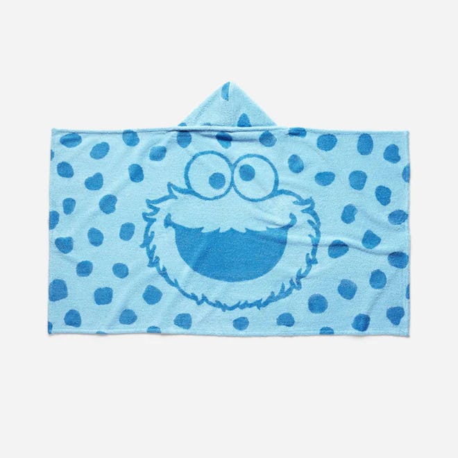 Cookie Monster Hooded Bath Towel