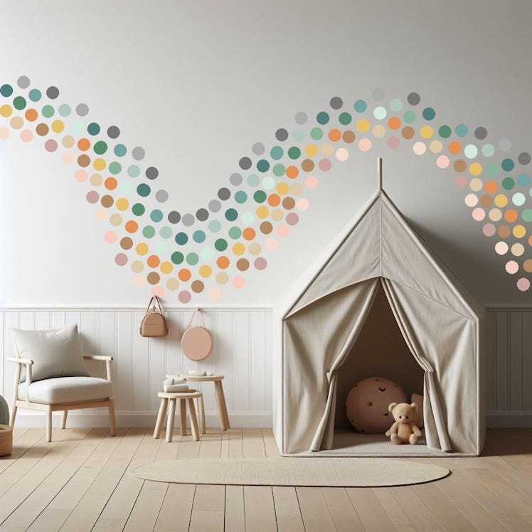 Blou' House Home Goods Polka Dot Wall Decals (150-Piece Set)