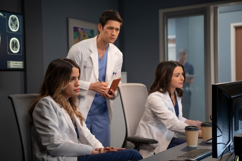 Dr. Beltran, Blue, and Amelia on 'Grey's Anatomy.' Photo via ABC