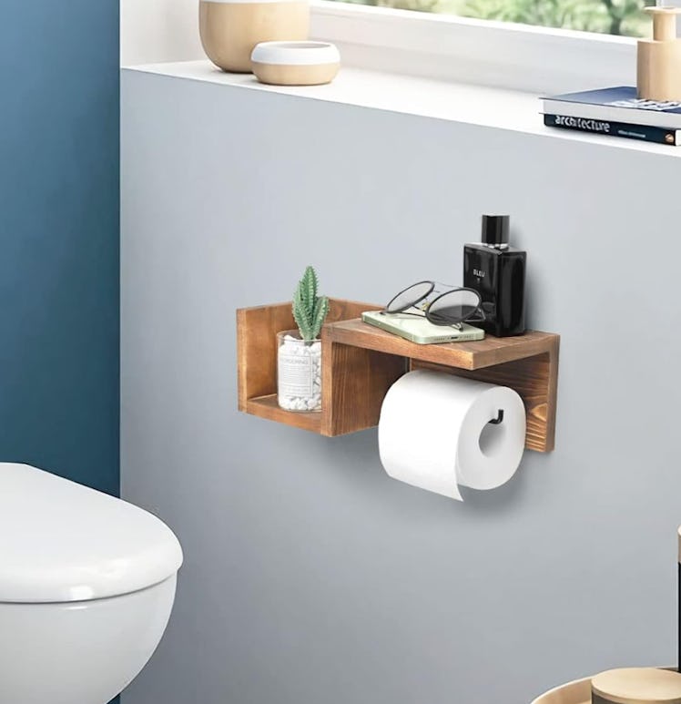 AKKO Wooden Toilet Paper Holder