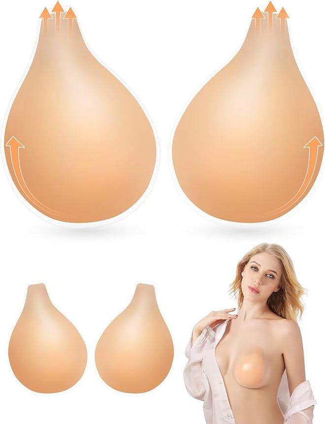 PHODIL Invisible Push Up Sticky Bra (2 Pairs)