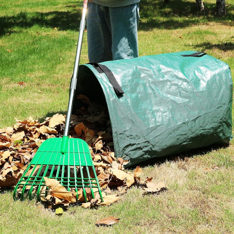 Gardzen 12 Tines Gardening Leaf Rake