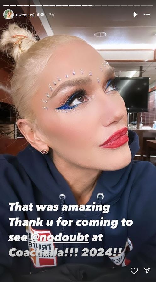 Gwen Stefani and No Doubt invited Olivia Rodrigo to perform with them during Coachella 2024.