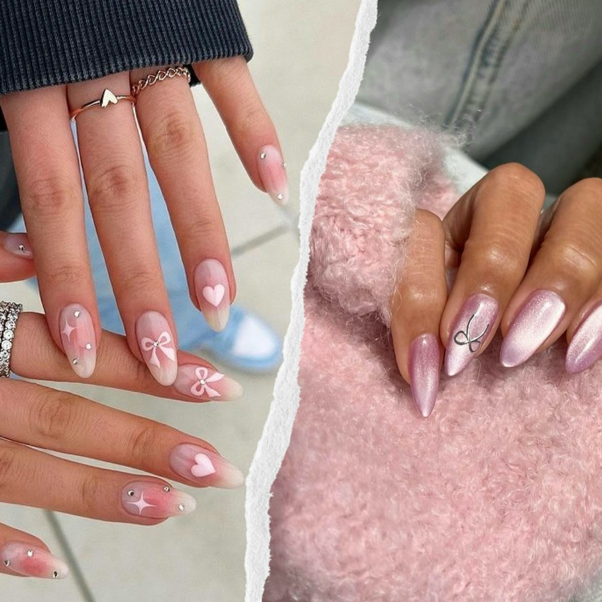 Bow Nail Design That’s Balletcore Magic